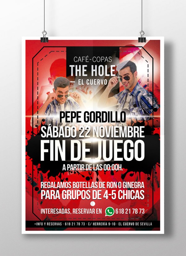 Cartel Fin de Juego Pepe Gordillo