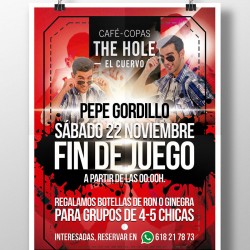 Cartel Fin de Juego Pepe Gordillo